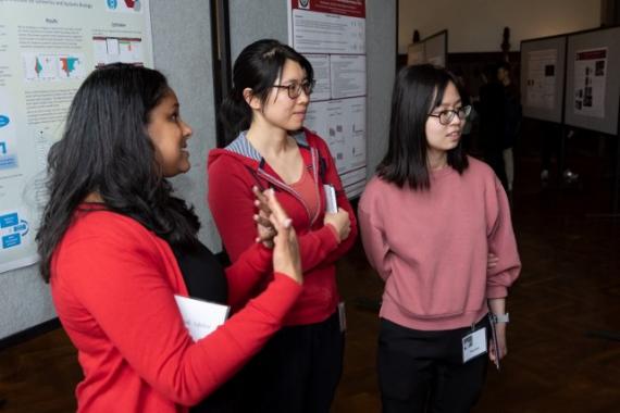 Public policy professor Anjali Adukia shares her research with Mind Bytes attendees, photo credit Alan Klehr 